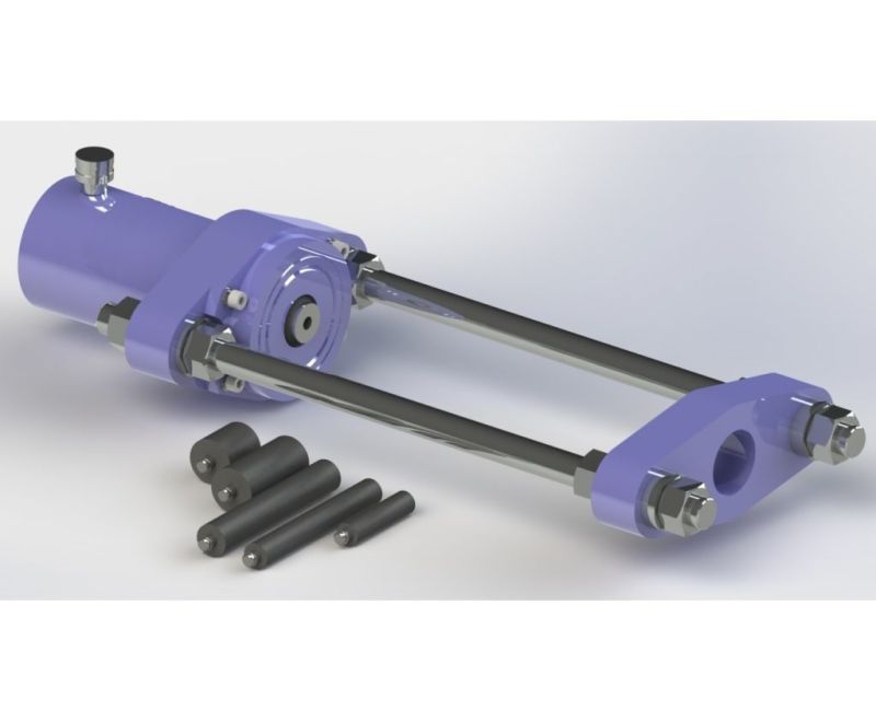 Выпрессовщик шкворней с ручным насосом без тележки ВШ95-300 (ВШ95-300П)