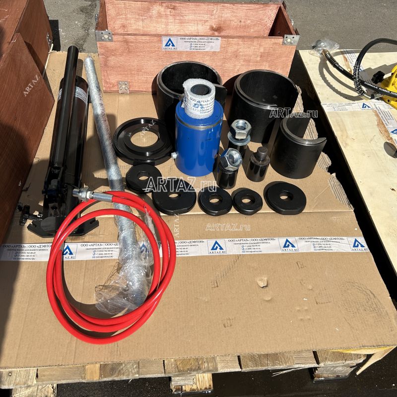 ARTAZ гидравлический выпрессовщик пальцев и втулок 50 т, 70 МПа, переносной, пневмовозврат ВСГ40(50)П