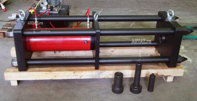 Выпрессовщик пальцев траковых цепей ARTAZ ВПТ110, гидравлический 110 т, ход 330 мм, 5 пуансонов