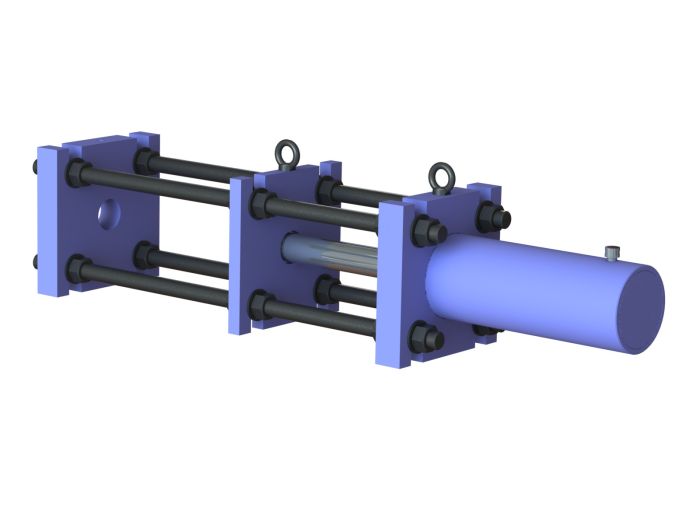 Выпрессовщик пальцев траковых цепей ARTAZ ВПТ110, гидравлический 110 т, ход 330 мм, 5 пуансонов