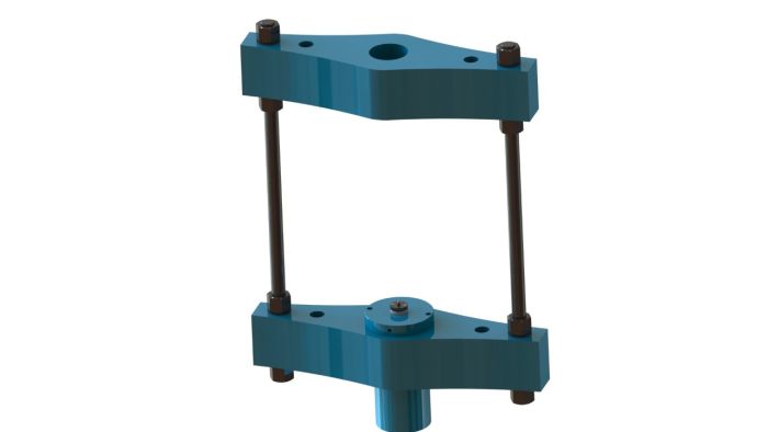 ARTAZ гидравлический выпрессовщик шкворней для грузовиков ВШ70-600, усилие 70 т, рабочая зона 600x614 мм, ход 130 мм