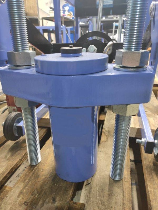 ARTAZ пневмогидравлический выпрессовщик шкворней для грузовиков ВШ70-200М, 77 т, на тележке, 420×200 мм