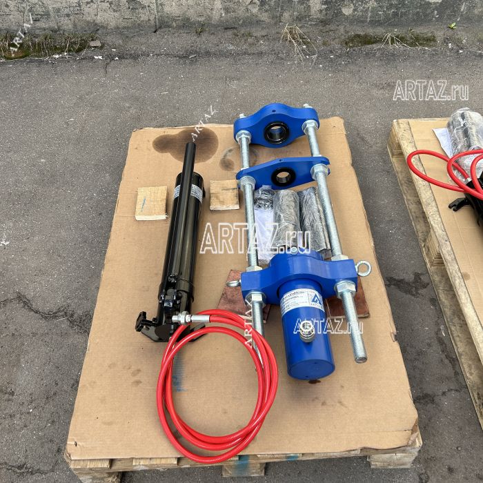 ARTAЗ гидравлический выпрессовщик пальцев траковых цепей ВПТ-50, 50 т, ход 150 мм, пневмовозврат