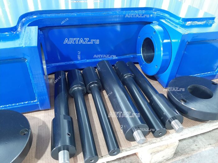 ARTAZ гидравлический выпрессовщик пальцев траковых цепей 110 т, ход 300 мм, 5 пуансонов ВПТ110С