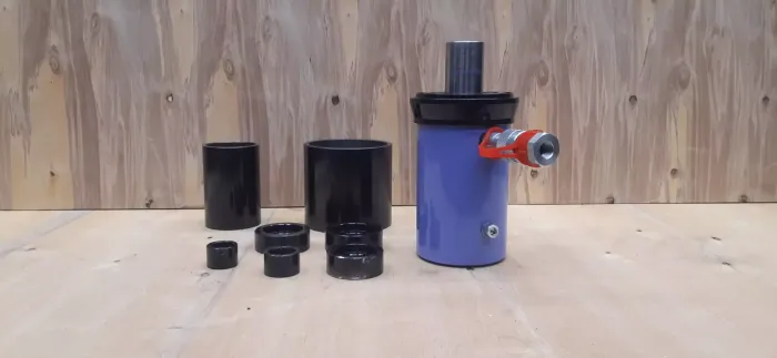 ARTAЗ гидравлический съёмник сайлентблоков 50 т для грузовых авто, пневмовозврат, в кейсе, ВСГ40(50)