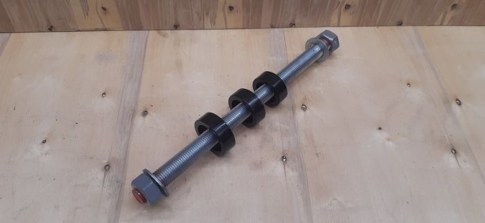 ARTAЗ гидравлический съёмник-выпрессовщик сайлентблоков 16 т, ход 60 мм, пневмовозврат, ВСГ16