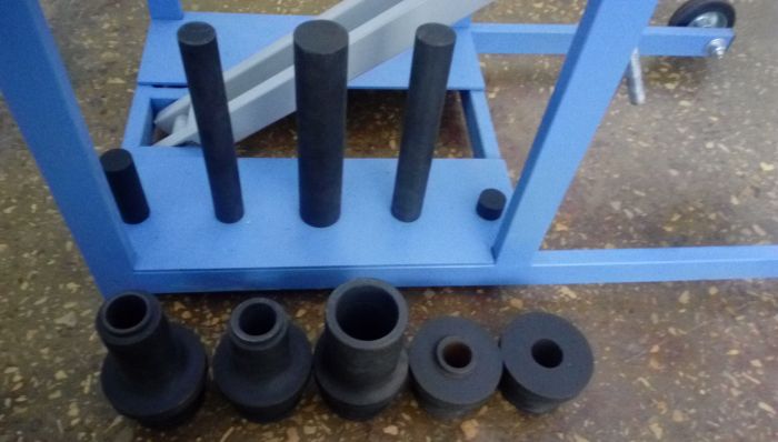 Выпрессовщик шкворней с пневмогидравлическим насосом и тележкой ВШ70-200 (ВШ70-200М)