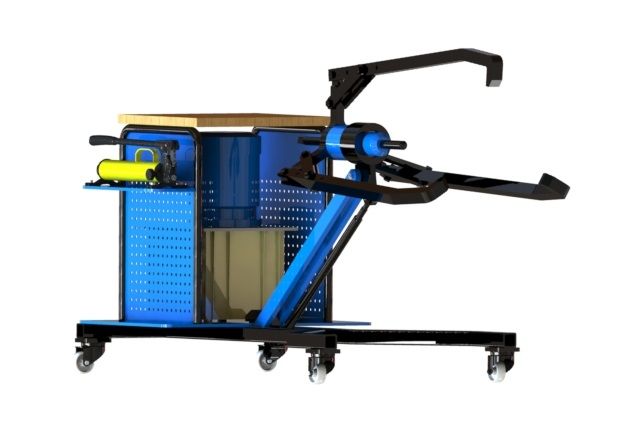 ARTAЗ Универсальный электрогидравлический выпрессовщик 30 т на тележке ВУГ-30, ход 520 мм