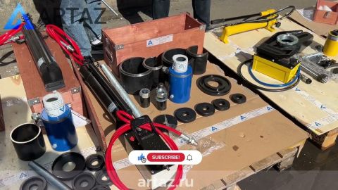 Выпрессовщик, сьемник пальцев и втулок гидравлический 50 тонн - ARTAZ ВСГ40(50)П